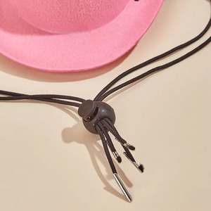 Chapeau de cowboy personnalisé pour animaux de compagnie, accessoires de costume pour chien réglables, chapeau de fête de style western pour petits chiens et chats, cosplay d'Halloween - Product Image 5