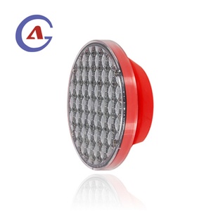 Road Safety Blinking Led signal Solar Powered Traffic Light Yellow Solar Flash Warning Light - Product Image 1