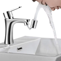 Buse de pulvérisateur Flexible moderne de robinet universel à 720 degrés pour adaptateur d'extension de robinet de bassin de cuisine