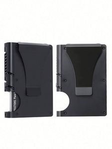 2025 New Arrival Customized OEM Minimalist <b>RFID</b> <b>Wallet</b> Money Clip PU Card Holder Front Pocket <b>RFID</b> <b>Blocking</b> Passport 70g - Product Image 2
