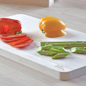 Conjunto de tabla de cortar de madera, rectangular, moderna - Product Image 3