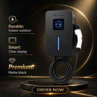 Station de recharge murale pour véhicules électriques, chargeur AC 7kW 11kW 22kW, norme mondiale, chargeur de stationnement domestique