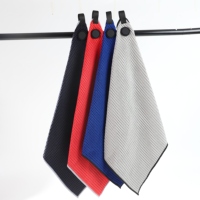 Serviette de golf Gahumi Polyester Sublumation Velour Nouvelle serviette de golf de qualité machine avec clip et brosse
