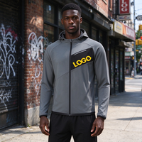 Veste zippée pour homme en toile camouflage paisley patchwork avec logo personnalisé OEM/ODM, idéale pour la randonnée, la gym, la course à pied, les sports de plein air en polyester.