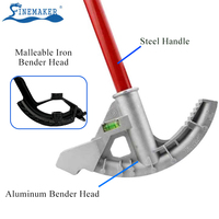 Cintreuse de tuyaux industrielle durable en acier inoxydable et aluminium, cintreuse manuelle facile à utiliser pour conduites et tubes