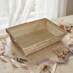 Panier-cadeau en bambou de couleur naturelle, économique, écologique, pour paniers-cadeaux, vente en gros - Product Image 4
