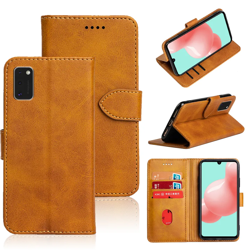 Leather Phone Case For Samsung Galaxy Note 20 Ultra 10 Plus Folio Flip Wallet Cover With Card Holder
