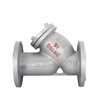 Filtro de brida de soplado de vapor de gas de alta temperatura tipo Y de acero fundido GL41H-16/25C de alta resistencia, compatible con las normas nacionales HQ 1