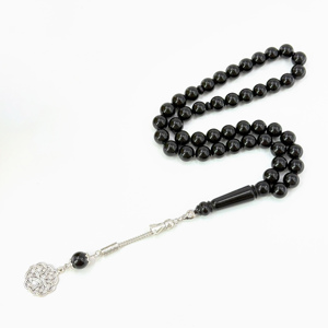 하이 퀄리티 이슬람기도 10mm 45 구슬 천연 수지 용품 판매 Tasbih 세련된 Tasbeeh 아랍어 시계 묵주 - Product Image 1