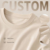 T-shirt vierge en coton peigné épais pour homme, coupe ample et oversize, style urbain, qualité supérieure, vente en gros OEM