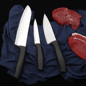 Set di 3 Coltelli da Cucina con Manico in PP Resistente e Lame in Acciaio Inox - Coltelli da Macellaio Ecologici Sconto Quantità per <span class=keywords><strong>Chef</strong></span> Casalinghi - Product Image 1