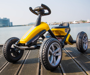 Kart à pédales à quatre roues, les garçons et les filles peuvent s'asseoir, jouet de voiture pour enfants de 1 à 3 ans, puzzle sportif pour bébé, fitness - Product Image 1