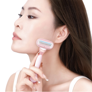 เครื่องโกนขนไฟฟ้าสำหรับผู้หญิง ทำจากสแตนเลส ใช้กำจัดขนบนใบหน้าและร่างกาย พกพาสะดวก สำหรับใช้ในบ้าน - Product Image 1