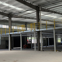 Plateforme industrielle en acier laminé à froid pour mezzanine, avec protection anticorrosion et conception modulaire, pour l'extension de la capacité d'entreposage