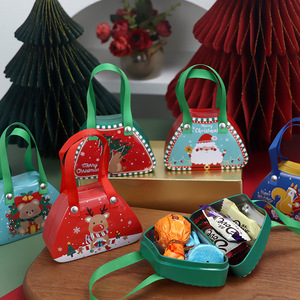 Mini Caja de Metal Personalizada para Dulces y Galletas con Diseño de Árbol de Navidad, Caja de Regalo de Hojalata para Navidad, Decoración 2026 - Product Image 6