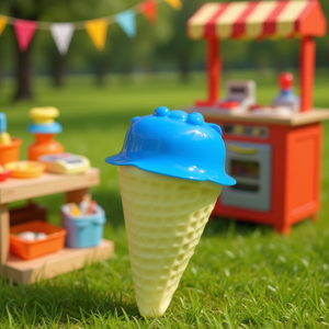 Juguete de Cono de Helado de Juguete para Niños, Juego de Imitación de Comida, Empaquetado en BOPP - Product Image 3