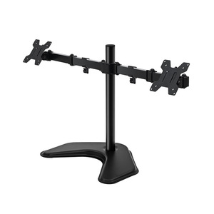 Support de moniteur rotatif à double écran 10-32 personnalisé inclinaison de 90 degrés avec support de base de bureau en porte-à-faux de levage de construction en métal - Product Image 5