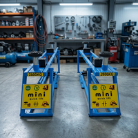 Promotion : Mini-élévateur hydraulique à ciseaux 2,8t pour voitures, cric rapide, levages automobiles pour usage domestique et garage, hauteur max. 570 mm, moteur 2,2 kW
