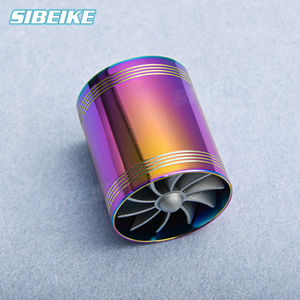 ユニバーサルダブルスーパーチャージャーターボネーターターボチャージャーエアインテーク燃料セーバーファンネオクロームエアインテーク燃料セーバーファン - Product Image 4