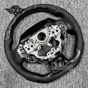 Volant de voiture personnalisé en fibre de carbone pour Toyota Camry 9ème génération, compatible avec Toyota LC200 LC300 Subaru BRZ <span class=keywords><strong>4Runner</strong></span> Alphard, cuir de luxe - Product Image 6
