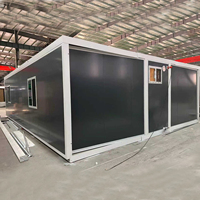 Maison préfabriquée modulaire pliable à double aile, conforme aux normes d'exportation, avec équipements complets pour le marché étranger