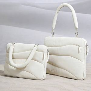 Nouveau Sac à Main Matelassé Léger et Moelleux avec Poignée, Sac Bandoulière Portable Rembourré pour Ordinateur Portable, Personnalisable avec Logo - Product Image 1