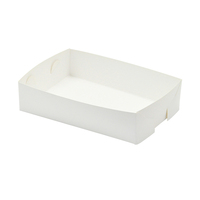 Plateaux en carton de qualité alimentaire Plateau à collation en papier Emballage pour tarte Bateau en papier Plateau à emporter pour aliments frits