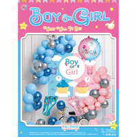 Kit de ballons révélation du sexe directement de l'usine Garçon ou Fille Décoration de fond pour anniversaire de bébé Fournitures de fête pour célébration de nouveau-né en gros