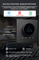 Bouton de commande Thermostat Commutateur Contrôle intelligent Refroidissement Chauffage Smart KNX Interrupteur mural Smart UK Standard Home Hotel Type