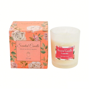 Collection exclusive de bougies parfumées de luxe pour hôtels à la grenade noire et à l'ambre avec boîte - Product Image 1