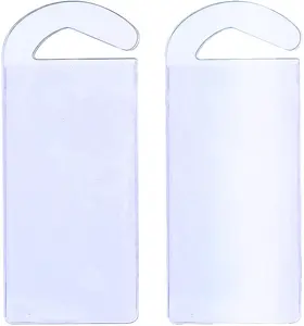 2 Pack Clear Hanger Plastic Protector Sleeves Plus Free Eyeglass Pouch Handicap Placard Protector