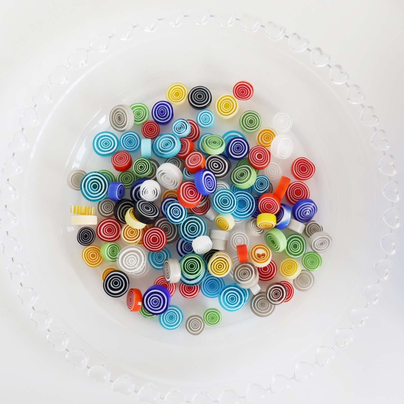 Mix Millefiori Glass Mosaic Pieces for