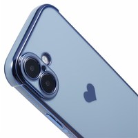 Coque antichoc IPARTS EXPERT pour iPhone 16 Plus en TPU avec bordure électroplaquée motif cœur mignon