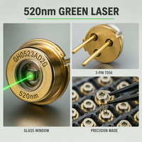 Diode laser verte originale Union Optronics 520nm 300mW haute puissance TO-56 5.2V pour module laser de précision et marqueurs industriels