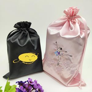 Bolsa de Satén Personalizada con Logotipo para Guardar Pelucas, Joyas, Ropa y Zapatos, Bolsa Protectora de Seda contra el Polvo - Product Image 2