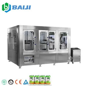 Automatic 330ml aluminum can mango juice liquid beverage making filling machine price