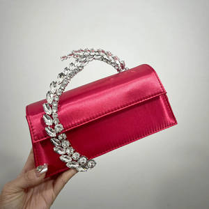 Borsa da sera con manico in cristallo floreale borsa per festa di nozze colorata borsa da donna - Product Image 5