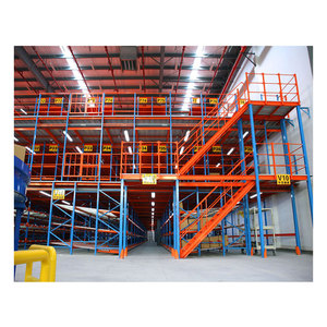 Heavy Duty đa Tier Thép Grating tầng lửng nền tảng lửng Kệ hệ thống Pallet GIá hỗ trợ lửng - Product Image 5