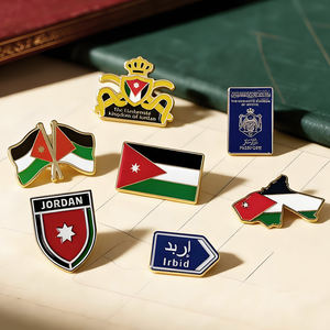 Autocollant de téléphone en émail avec emblème du pays de Jordanie, en stock, autocollants personnalisés, drapeau, carte, plaque métallique, <span class=keywords><strong>badge</strong></span> d'épingle du Moyen-Orient - Product Image 4