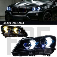 Veidt pour BMW X3 F25 10-13, phare à LED modifié de style flèche bicolore, ensemble de phares à LED