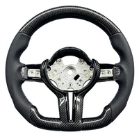 Volant en fibre de carbone à fond plat personnalisé pour BM/W E61 E70 X5 E71 X6 E46, style course, pièces intérieures