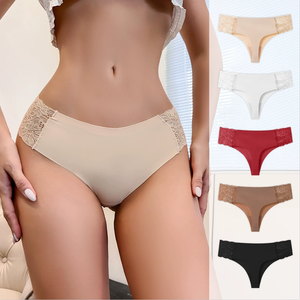 Tanga de Encaje de Cintura Baja al por Mayor Bragas Elásticas Ropa Interior Femenina Bikini Tanga - Product Image 1