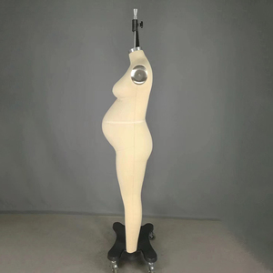 Jasmine sarto donna manichino taglia 9 rivestimento in tessuto liscio corpo intero in fibra di vetro modello incinta per la grande pancia - Product Image 4