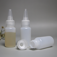 Bouteilles souples en PE de 10 ml, 20 ml, 30 ml, vides, avec buse souple blanche, pour distribution de pigments et eau