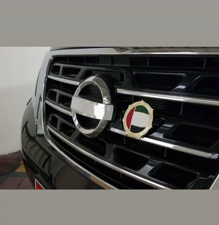 Nach Vereinigte Arabische Emirate Chrom Auto Emblem 3D Aufkleber Auto Abzeichen UAE flagge aufkleber