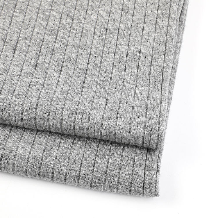 Hot Selling Top Quality Rayon Nylon Poly Fabric Rayon Stretch Rib Spandex Fabric for Sweater