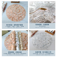Napperon imperméable de style classique de tapis de table d'huile de PVC pour la décoration de restaurant d'hôtel de maison