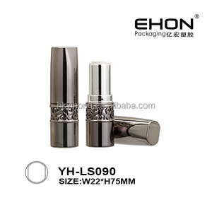 Special Hollow Design Empty Plastic <b>Lipstick</b> Tubes <b>Custom</b> Logo Hot Stamping Screen Printing <b>Custom</b> Color Cosmetic 22mm - Product Image 1