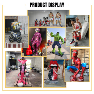 Figurines en fibre de verre <span class=keywords><strong>Blanche</strong></span>-<span class=keywords><strong>Neige</strong></span> <span class=keywords><strong>et</strong></span> <span class=keywords><strong>les</strong></span> <span class=keywords><strong>Sept</strong></span> <span class=keywords><strong>Nains</strong></span> pour l'extérieur, sculptures de personnages de dessins animés pour aménagement paysager de jardin pour Noël - Product Image 4