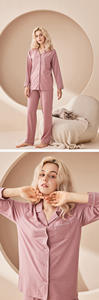 Tinta unita accogliente di qualità di lusso per <span class=keywords><strong>donna</strong></span> abbigliamento da casa realizzato in tinta unita modale con Design a due pezzi da <span class=keywords><strong>donna</strong></span> Set <span class=keywords><strong>pigiama</strong></span> da <span class=keywords><strong>donna</strong></span> - Product Image 6